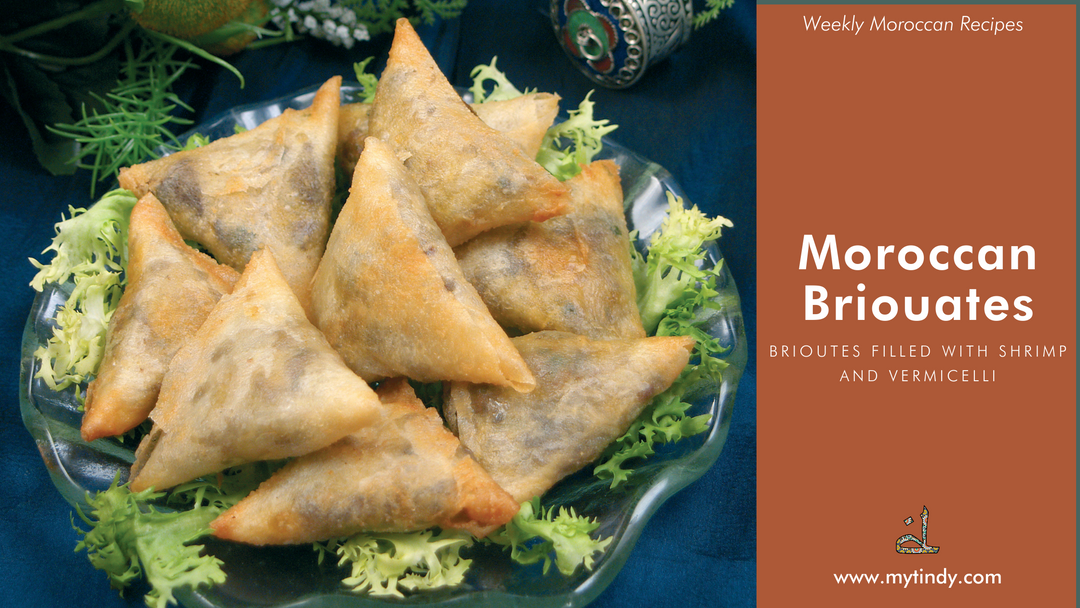 Shrimp Briouates - Moroccan Briouates filled with shrimp and vermicelli