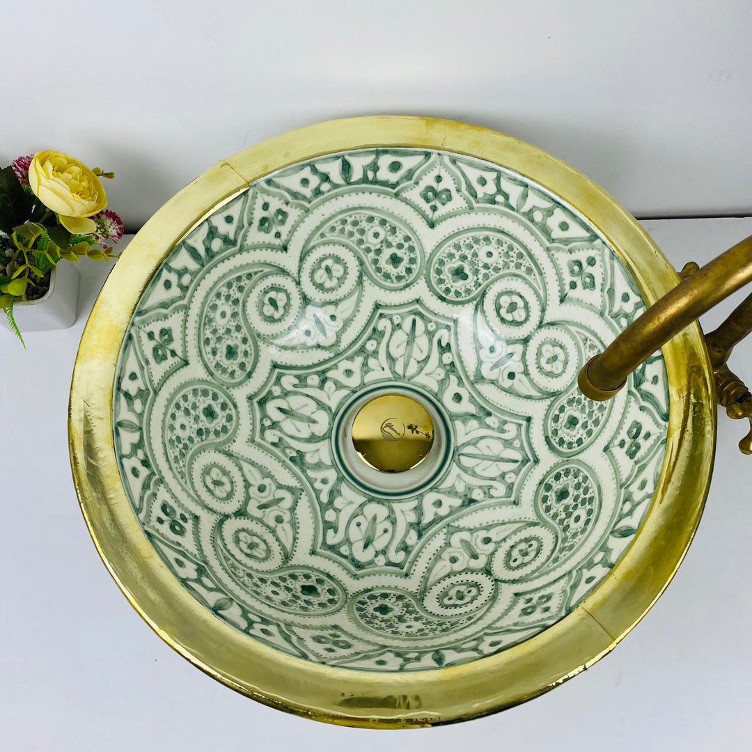 VIF - Brass - Moroccan Ceramic Sink