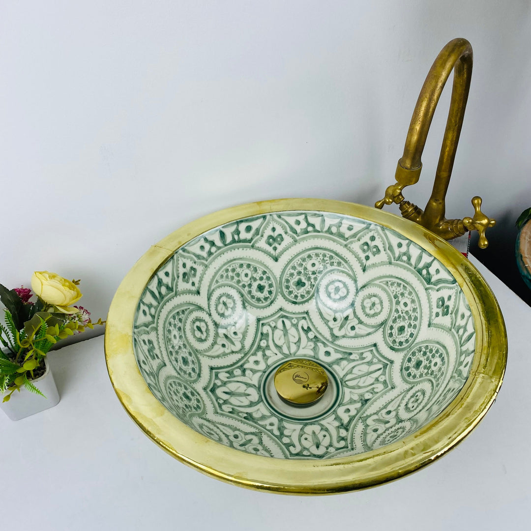 VIF - Brass - Moroccan Ceramic Sink
