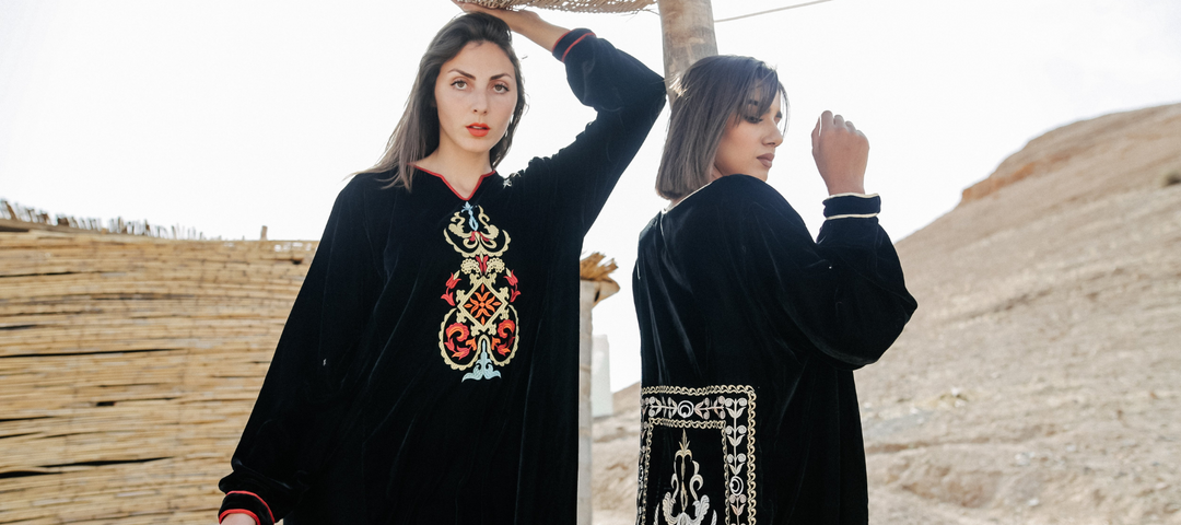 Women wearing Moroccan Kaftan