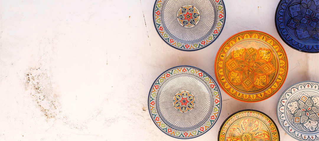 Moroccan ceramic plates