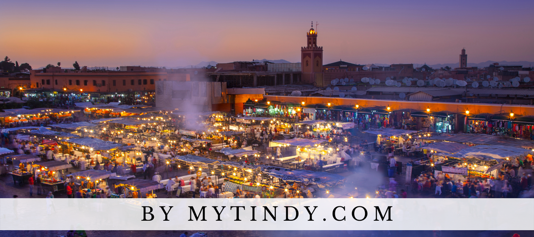 A night view of Jamaa El Fna in Marrakech