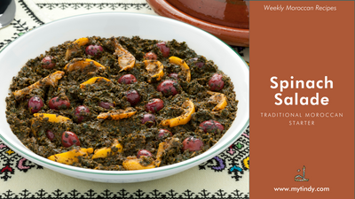 Moroccan Spinach Salad: Traditional Moroccan Starter