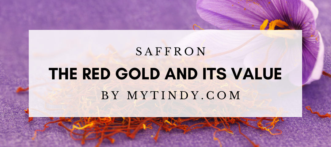 Saffron threads and flower