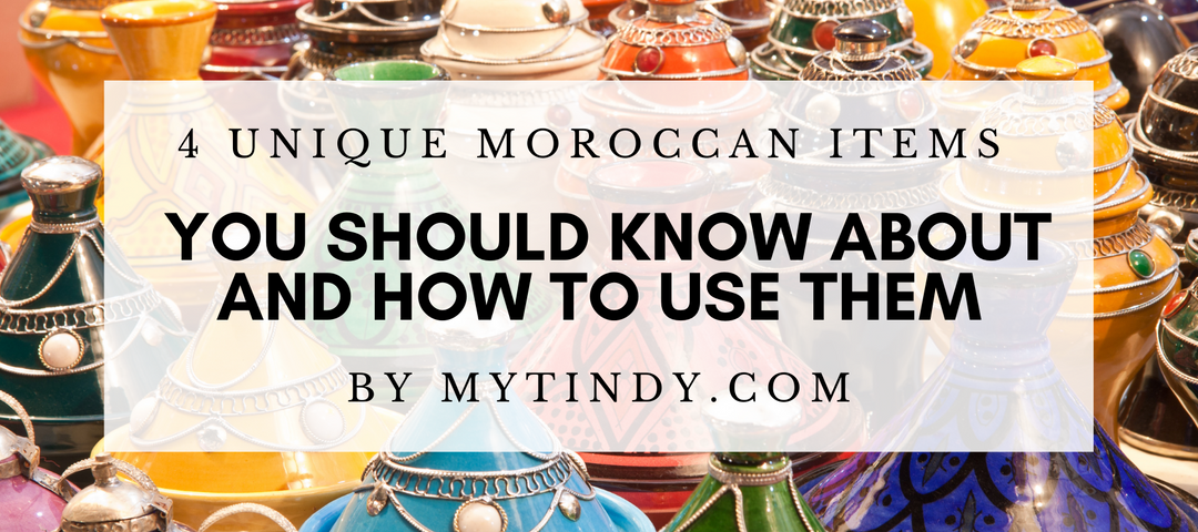 Colorful Moroccan tagines