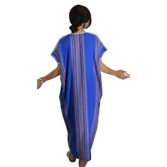 Traditional Women's Gandoura - Moroccan Stylish Gandoura - BLUE