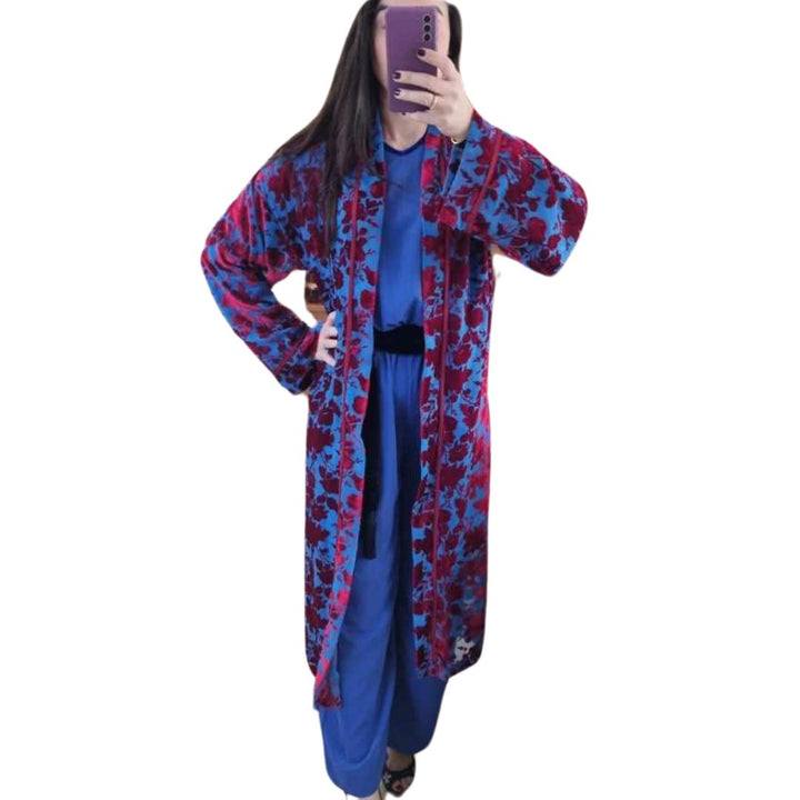 AMAJ Red and Blue Kimono