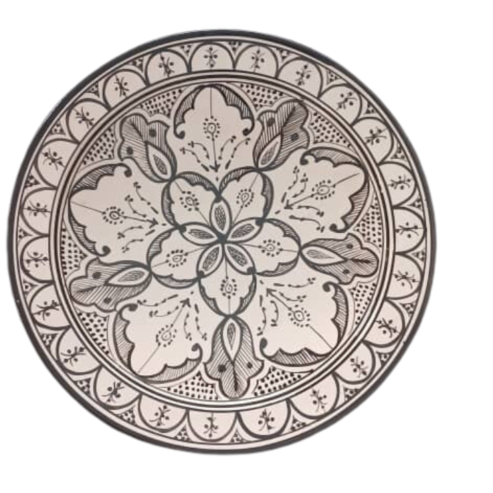 Plate with patterns