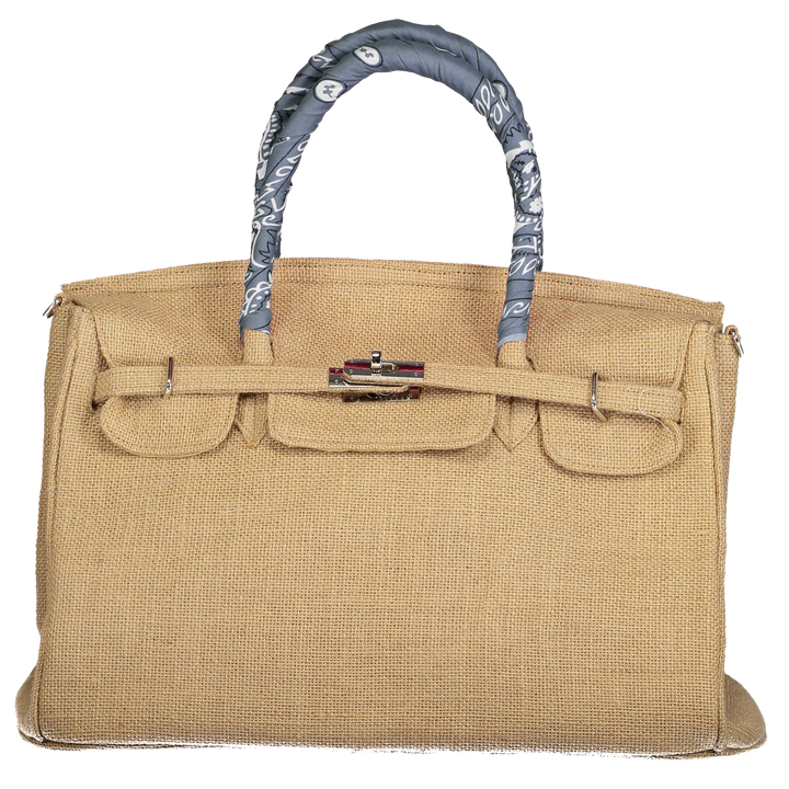 Birkin Style Jute Bag