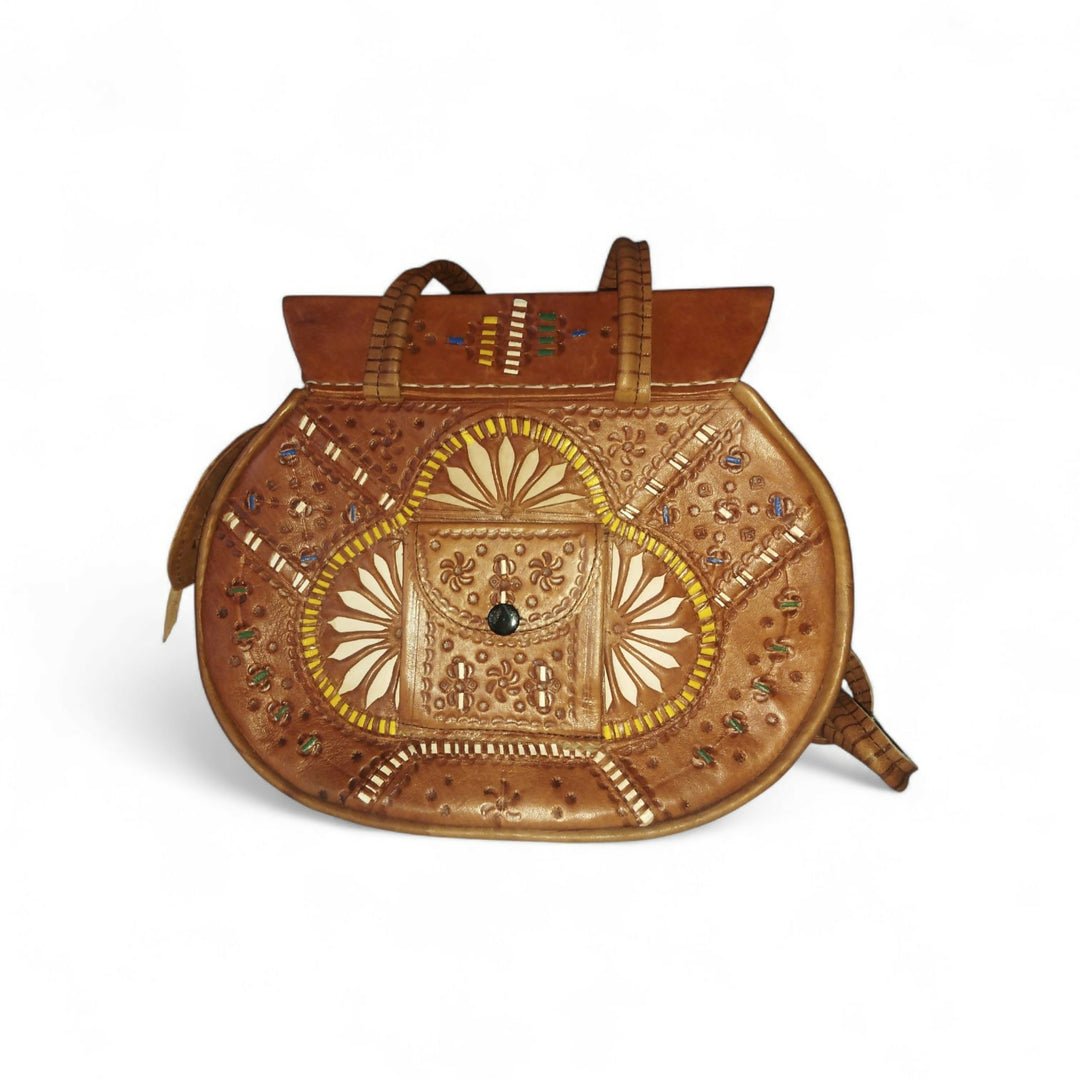 Handcrafted Moroccan Berber Leather Bag – Timeless Tribal Artistry