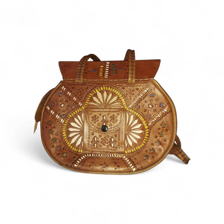 Handcrafted Moroccan Berber Leather Bag – Timeless Tribal Artistry