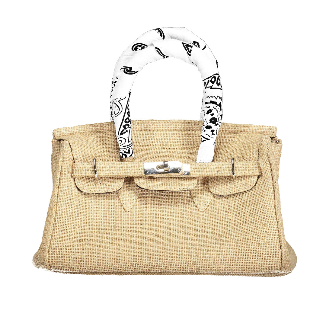 Birkin Style Jute Bag