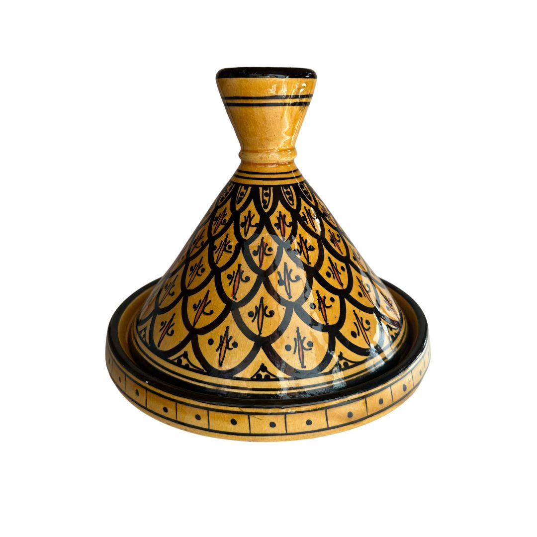 Yellow Tagine with Pattern - M