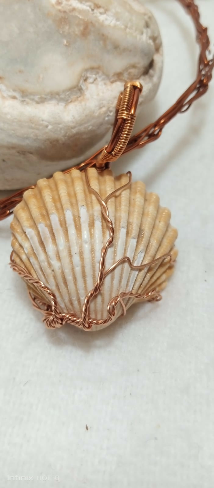 Copper Scallop shell with Tree Of Life – MyTindy