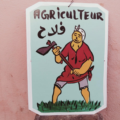 Assiette Caricature Marocaine