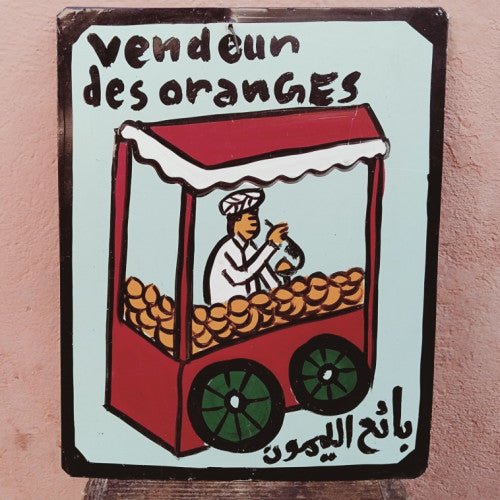 Assiette Caricature Marocaine