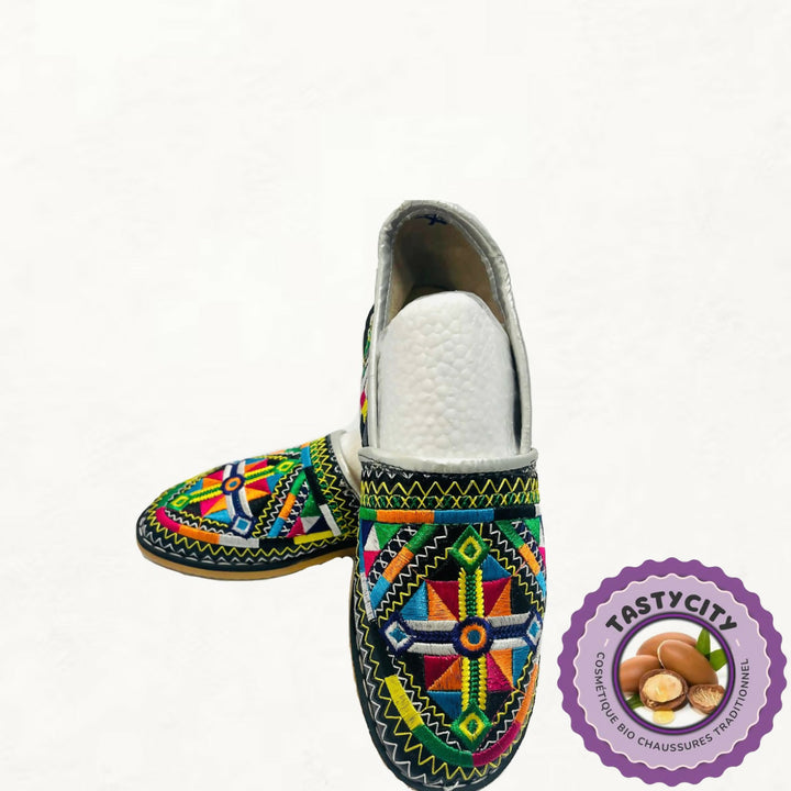 Rounded Moroccan Slippers for Women