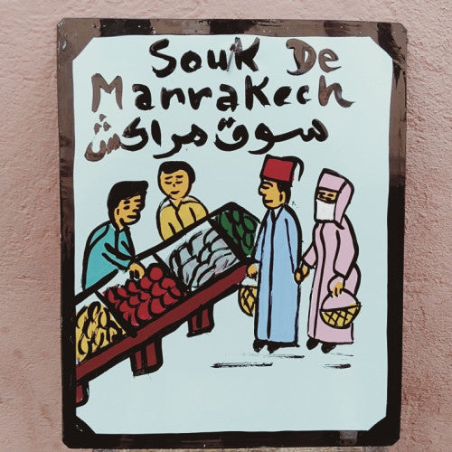 Assiette Caricature Marocaine