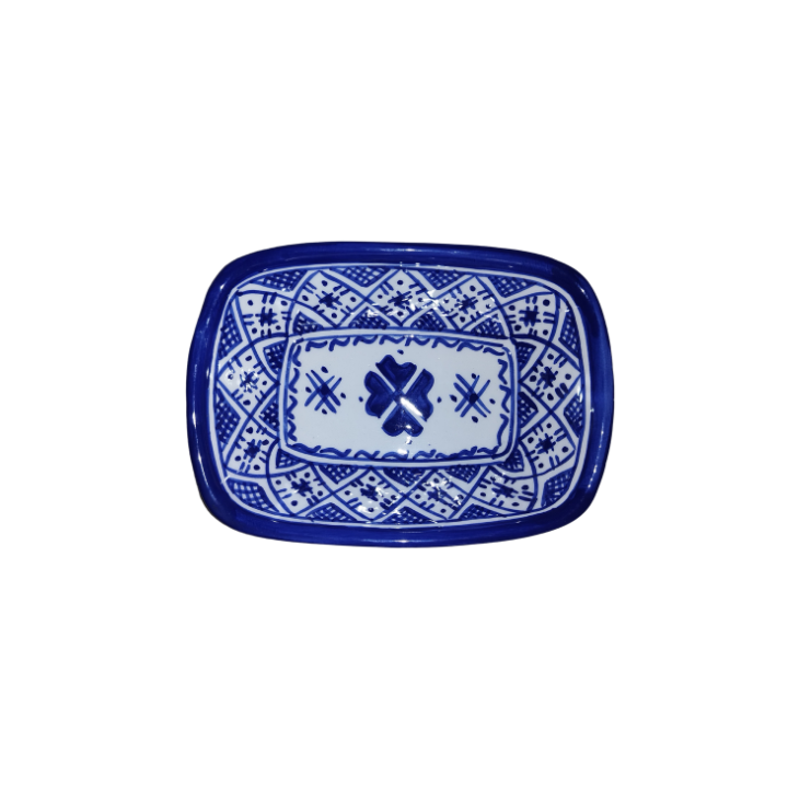 Blue-White Rectangular bowl