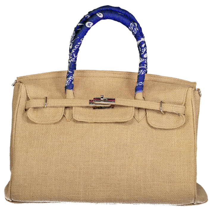 Birkin Style Jute Bag