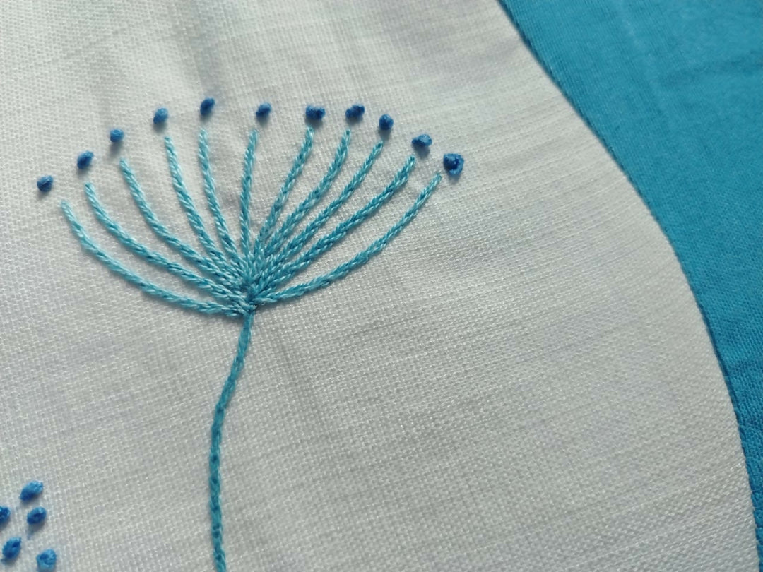 "English Rose" Heritage Cushion – Moroccan Floral Embroidery Tapisserie