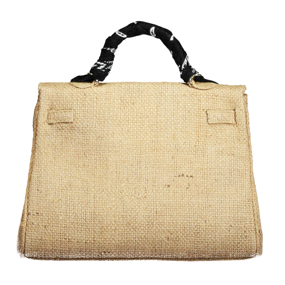 Kelly Style Coffee Jute Handbag