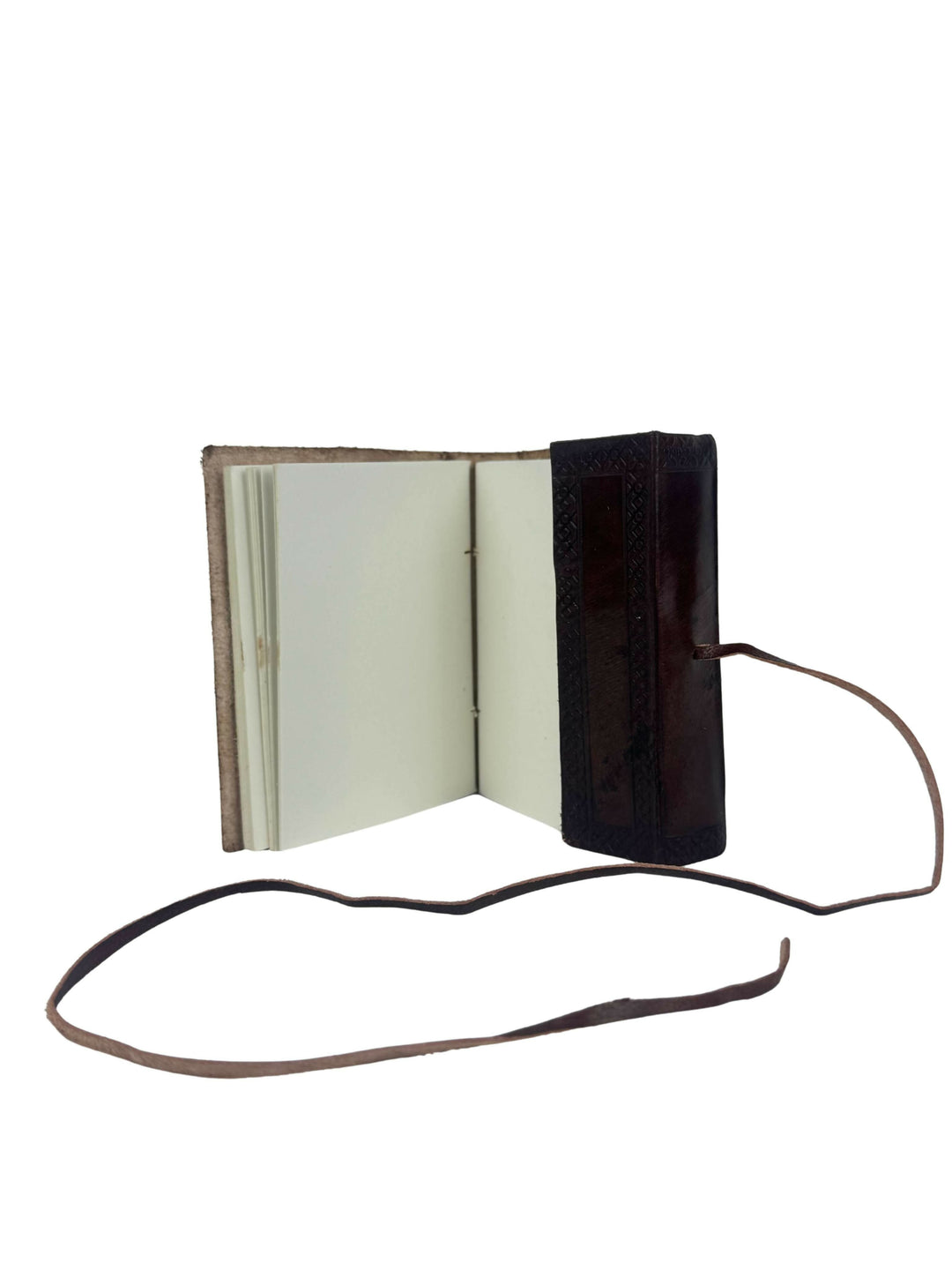 SMALL LEATHER BROWN DRAGON NOTEBOOK