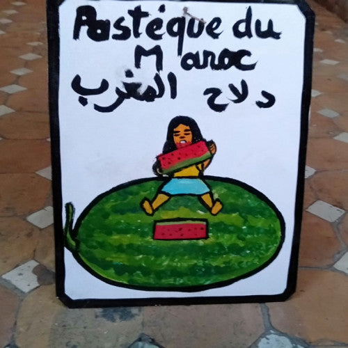 Assiette Caricature Marocaine