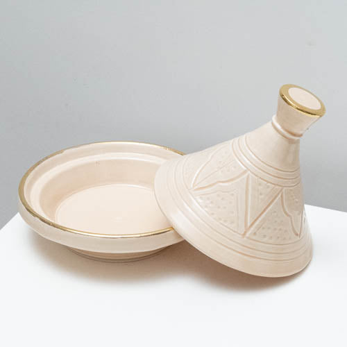 Ceramic Tajine With Gold Thread