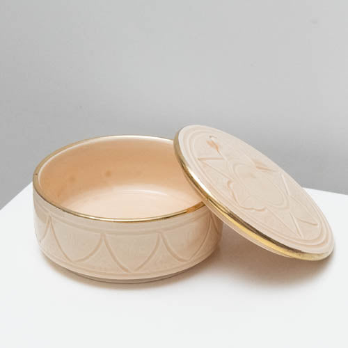 Ceramic Box With Golden Thread