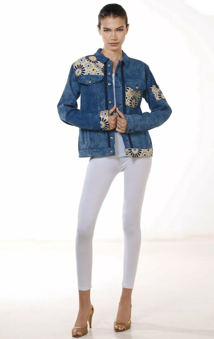 Jacket with Moroccan Pocket Design