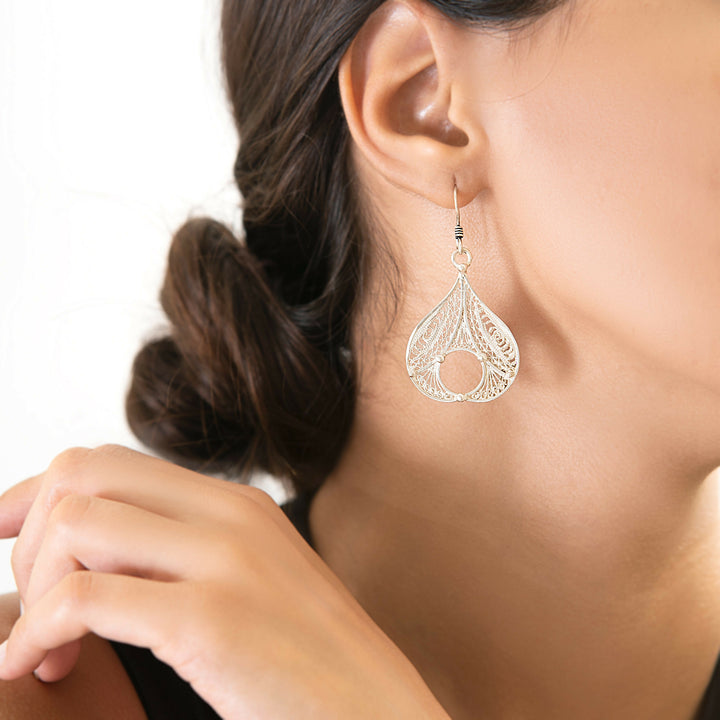 Tyafr authentic handmade silver earrings