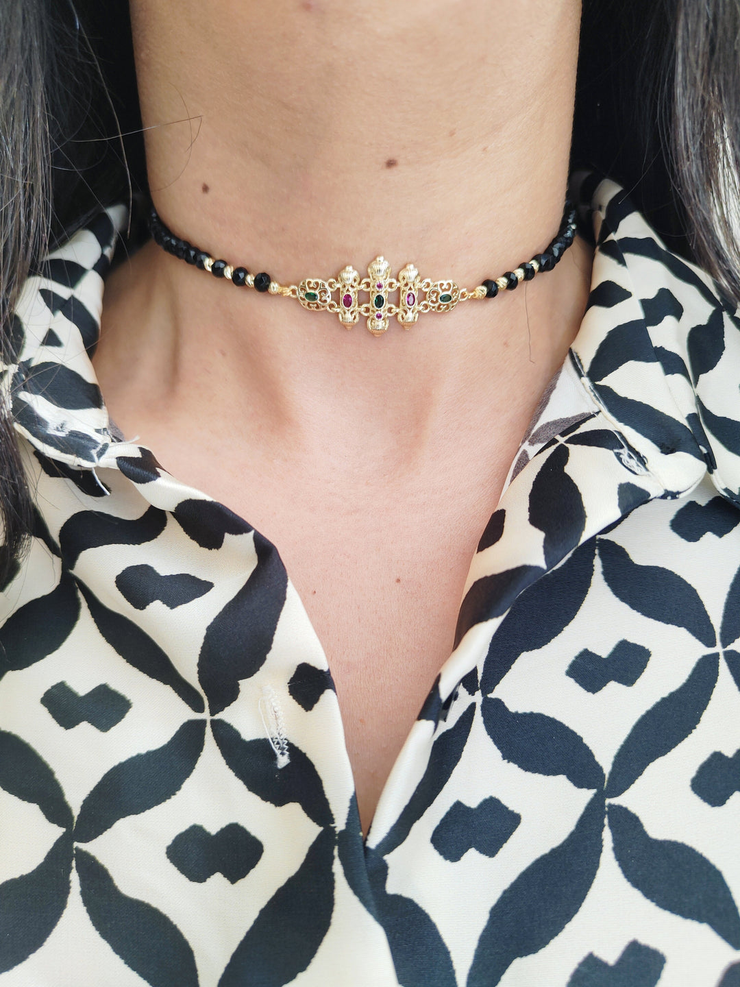 Black Amira necklace