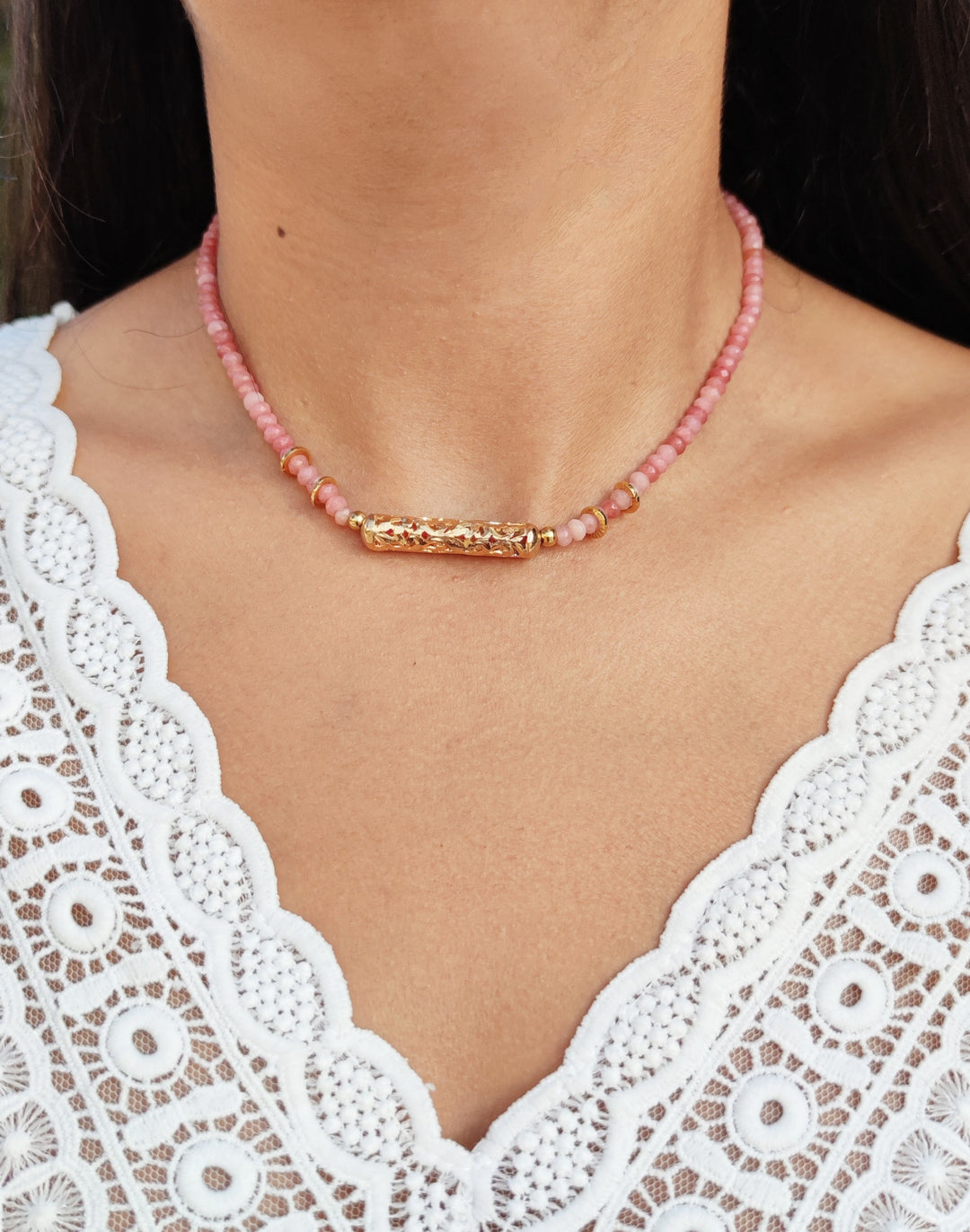 Alia Necklace (Pink)