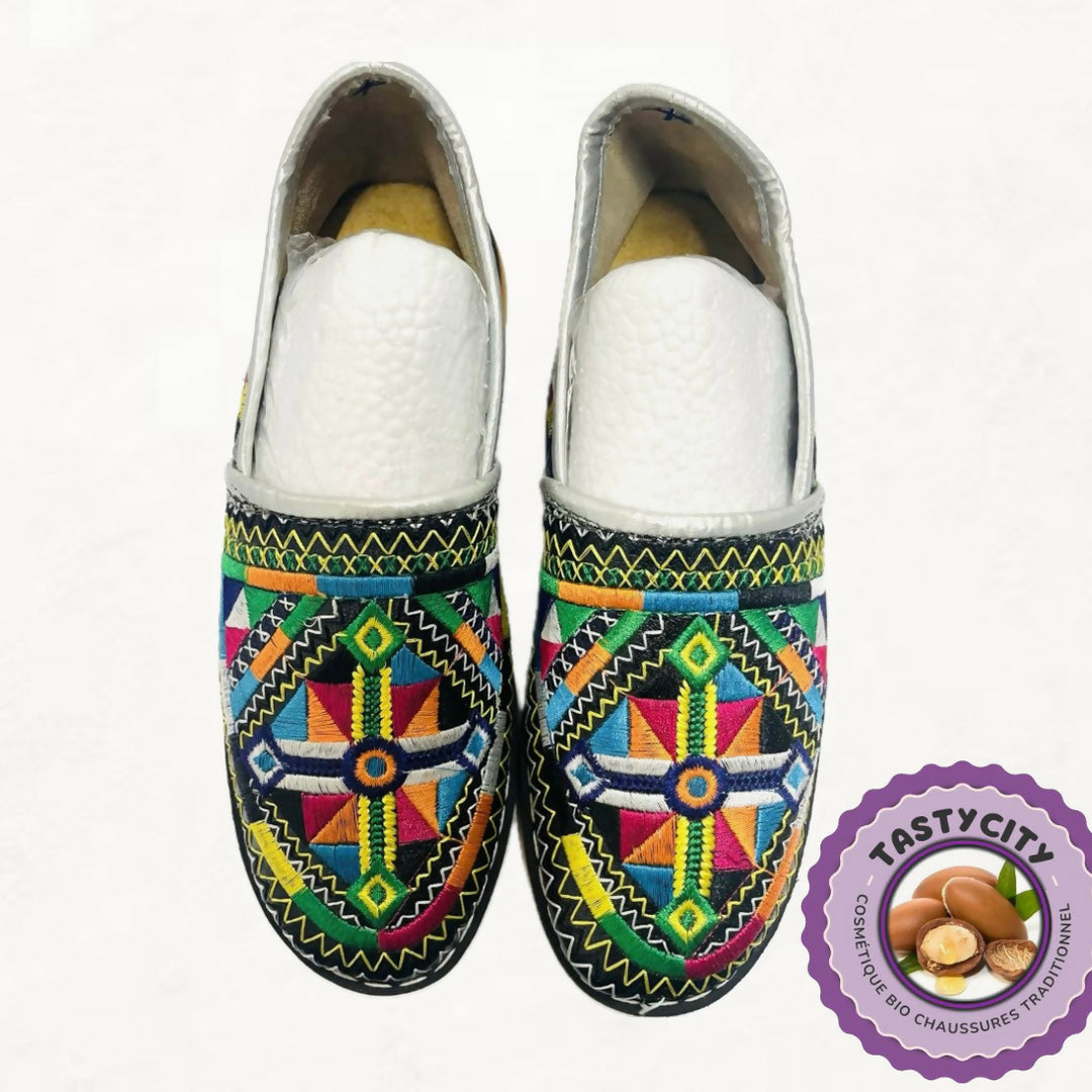 Rounded Moroccan Slippers for Women