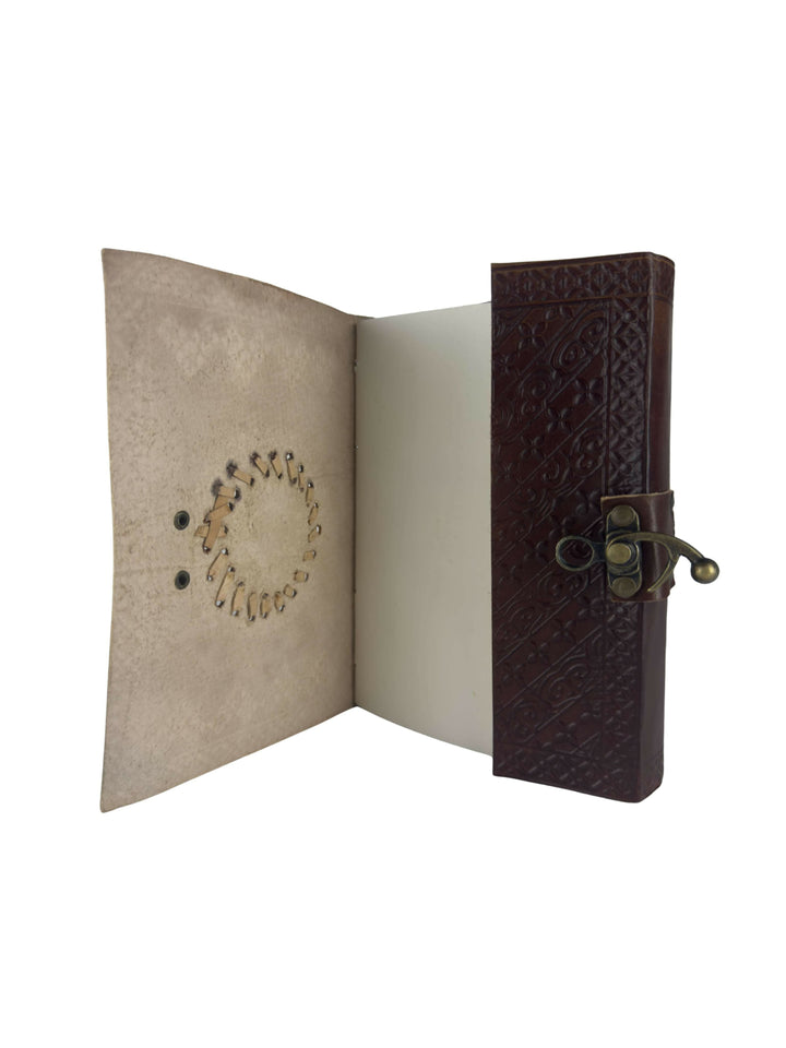 Embossed Leather Notebook 1 PIERRE