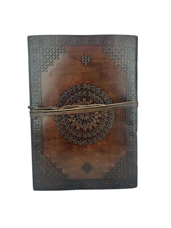 LARGE LEATHER NOTEBOOK DRAGONS