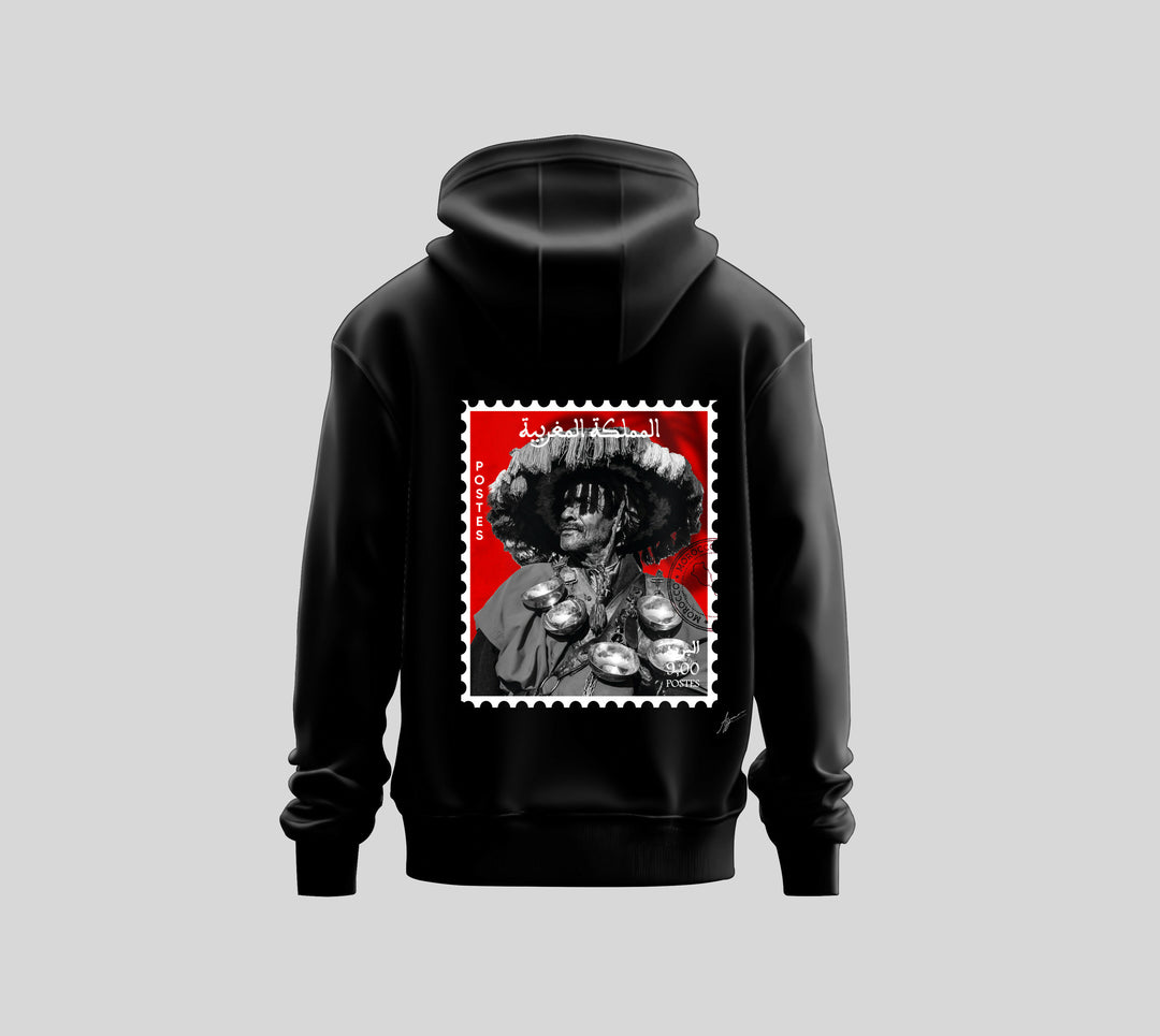 Black Hoodie "L'guerrab rouge"
