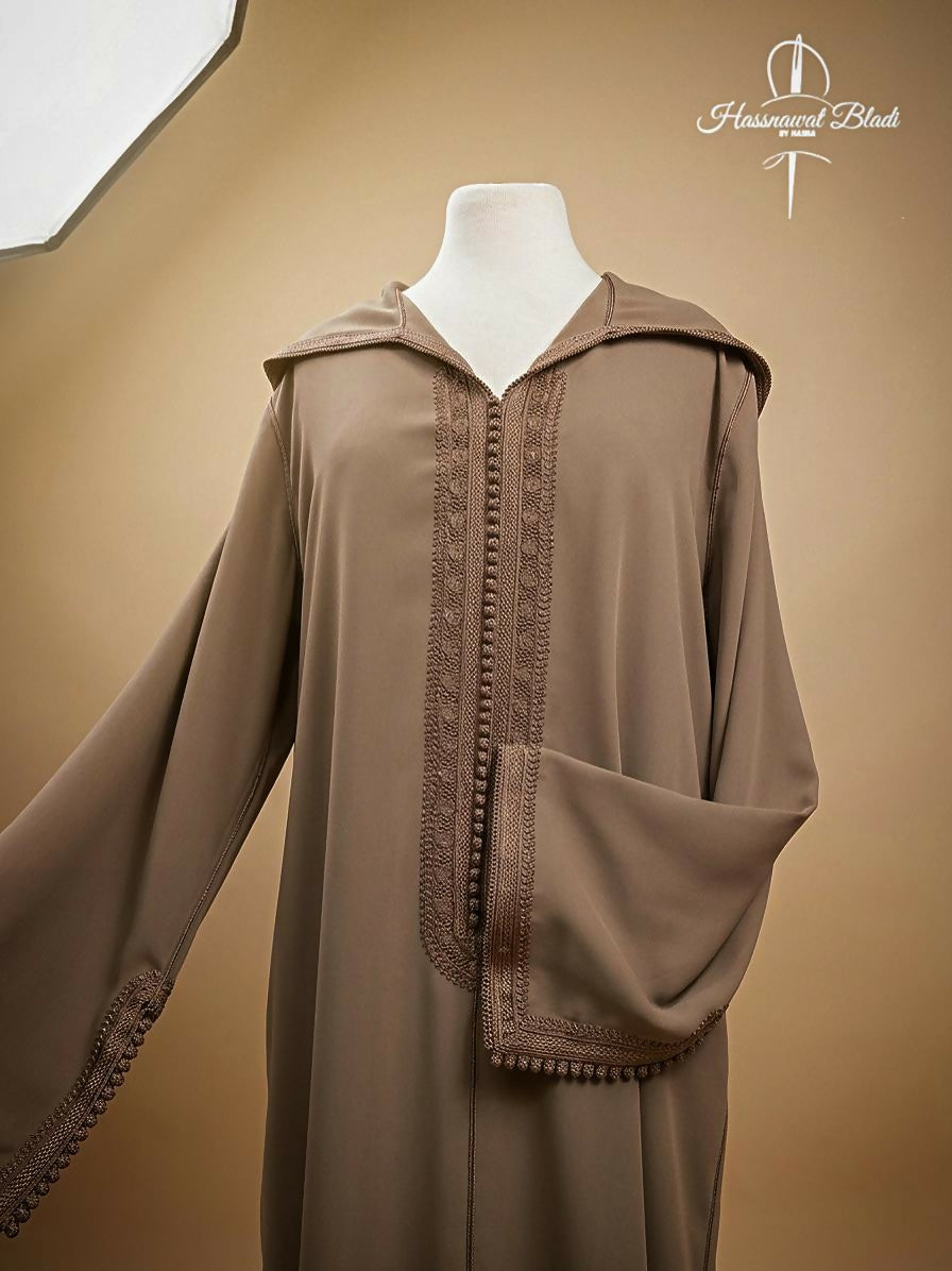 Moroccan Brown Jellaba for Women