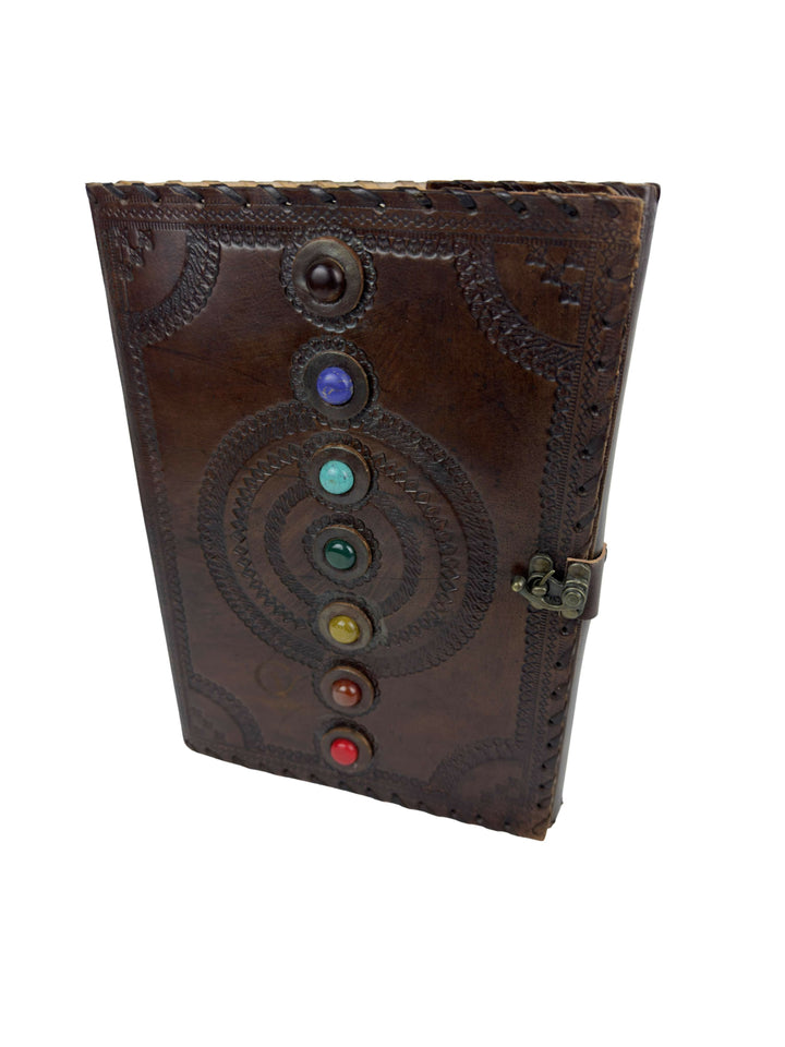 7 CHAKRAS Genuine Goatskin Leather Notebook