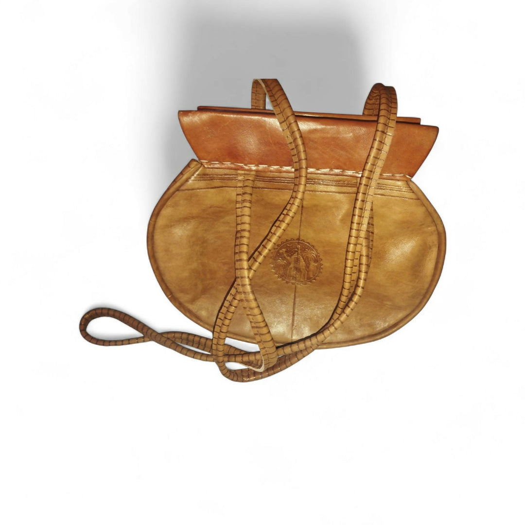 Handcrafted Moroccan Berber Leather Bag – Timeless Tribal Artistry