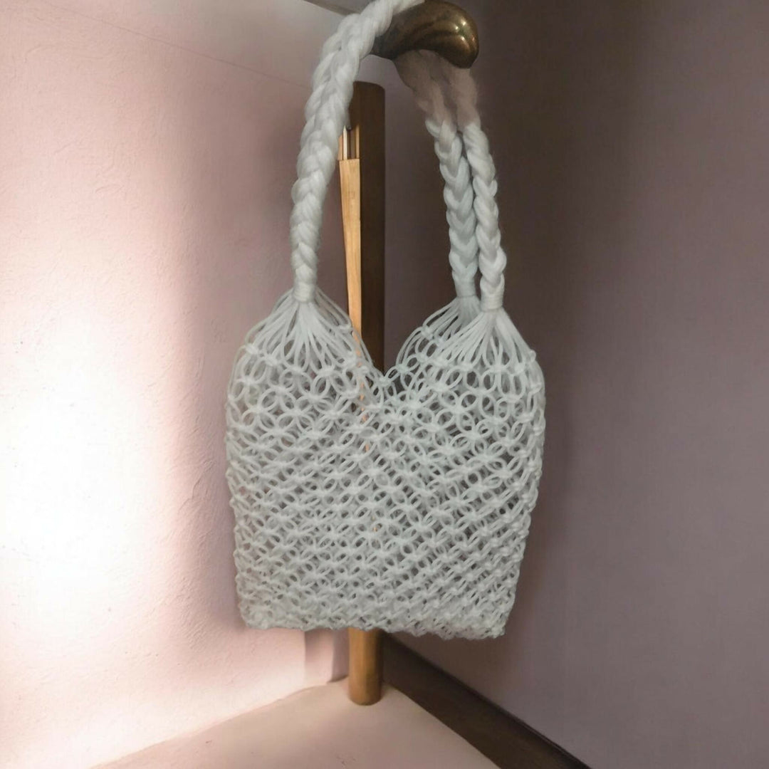 Handmade macramé Moroccan handbag