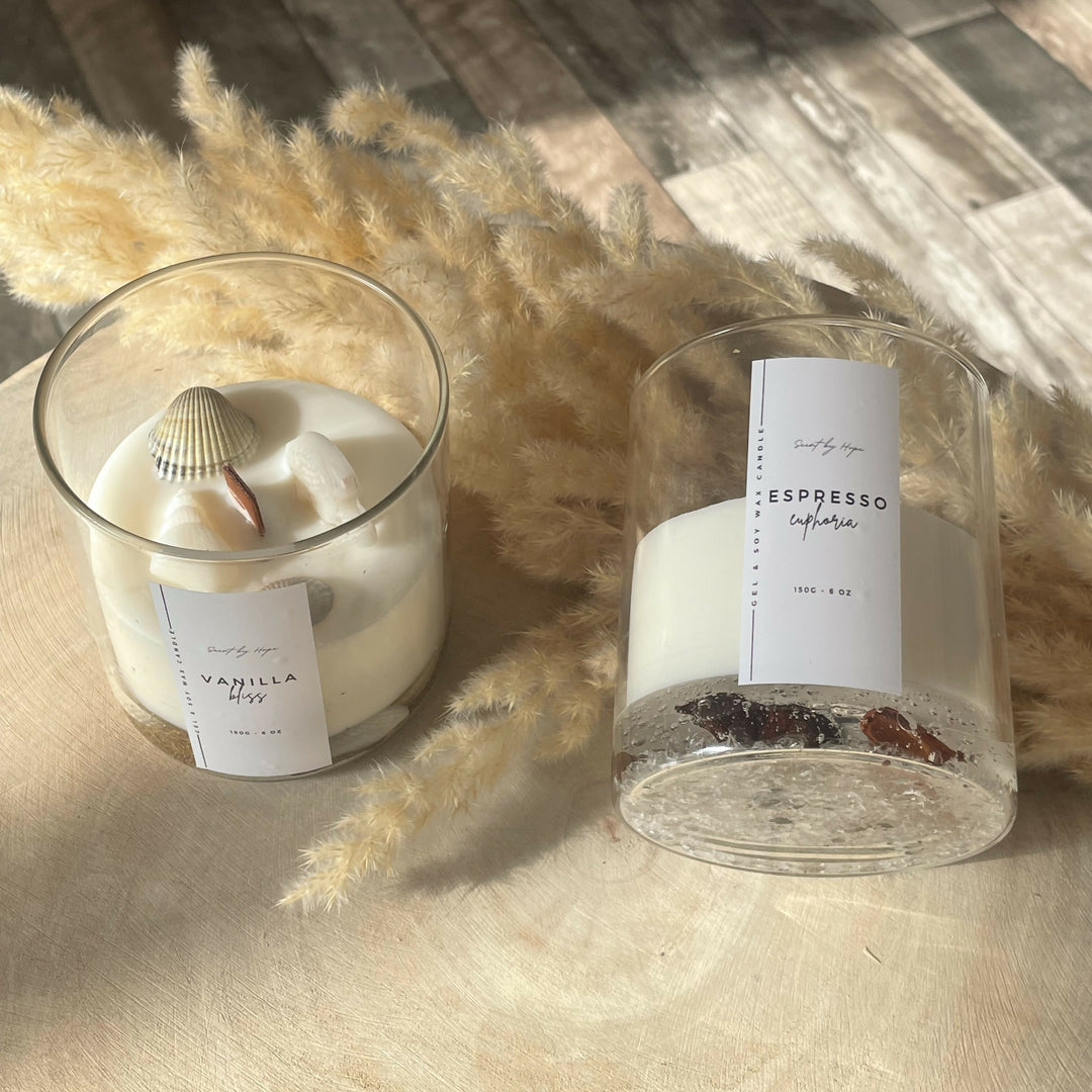 Duo gel candle and scented soy wax