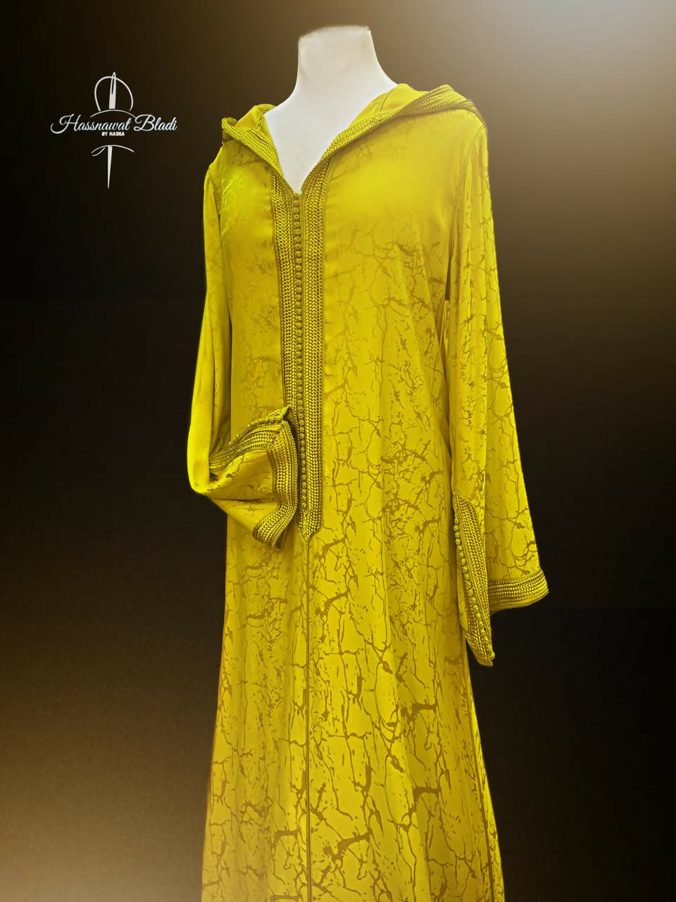 Moroccan Yellow Jellaba for Women