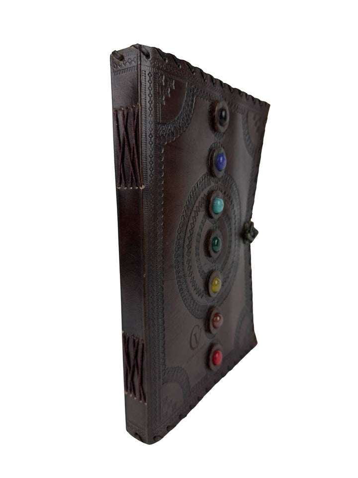7 CHAKRAS Genuine Goatskin Leather Notebook