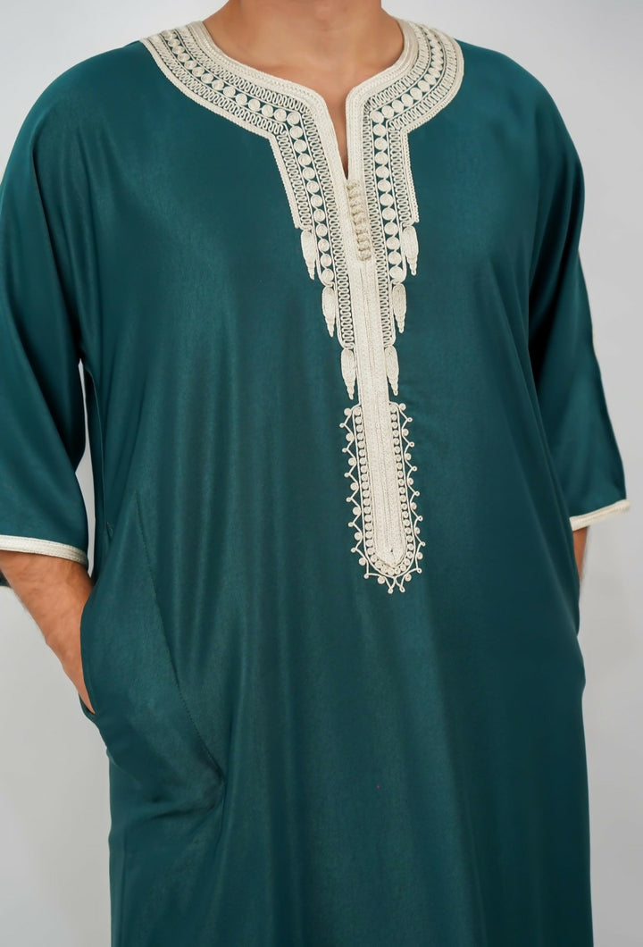 Moroccan Green Gandoura