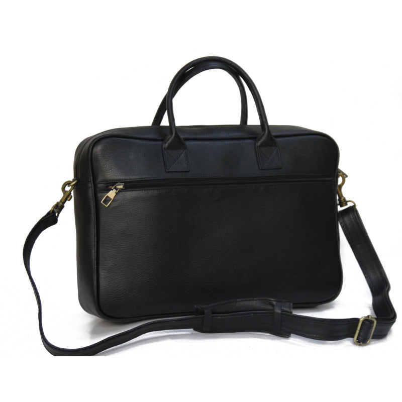 Black Genuine Handmade leather briefcase