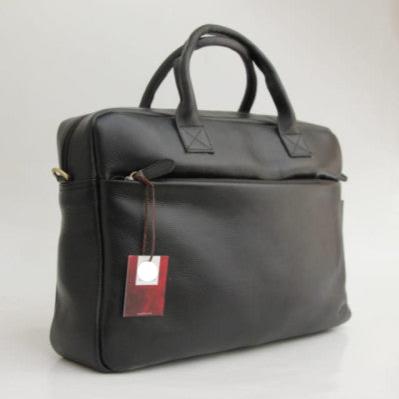 Black Genuine Handmade leather briefcase