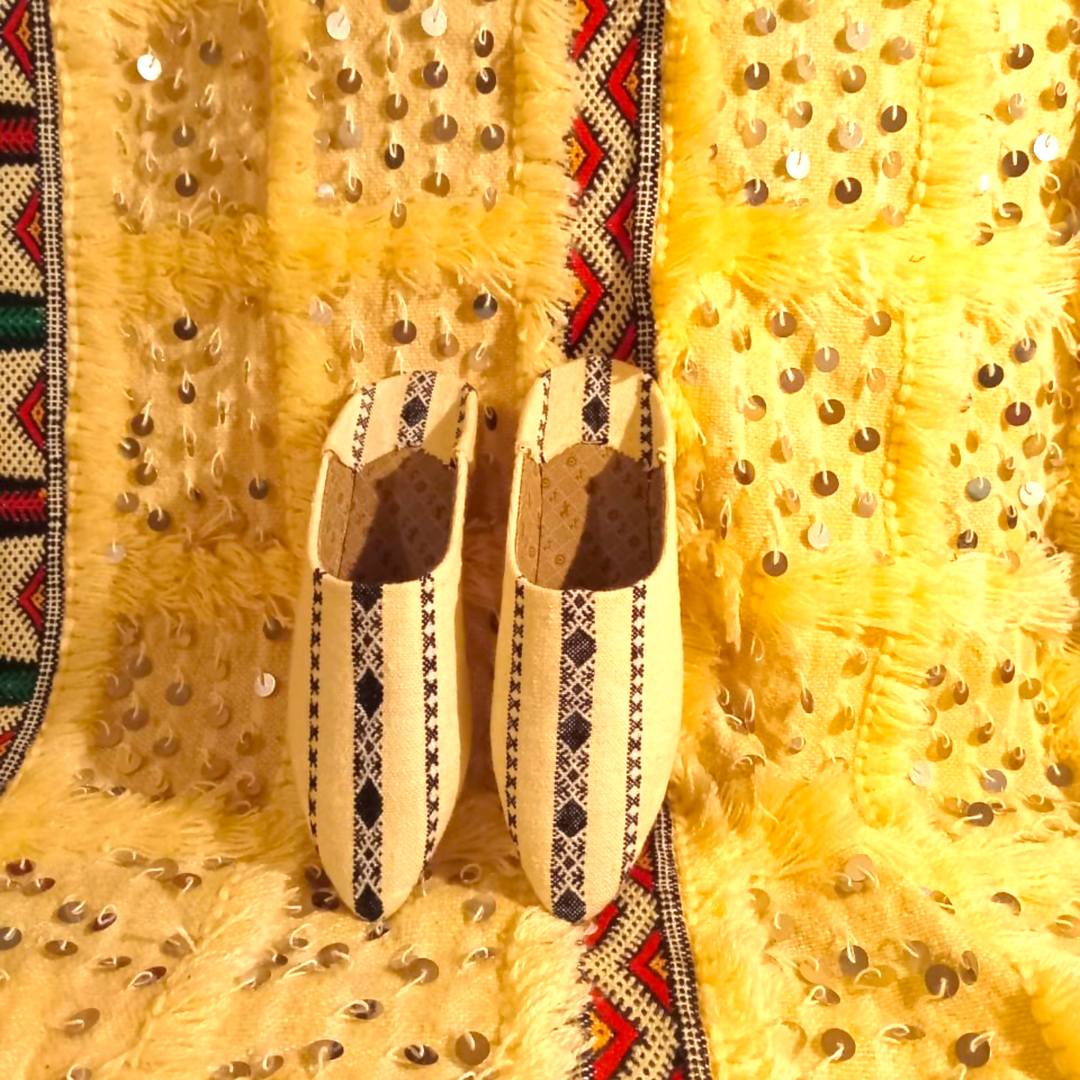 Moroccan Canvas Slippers
