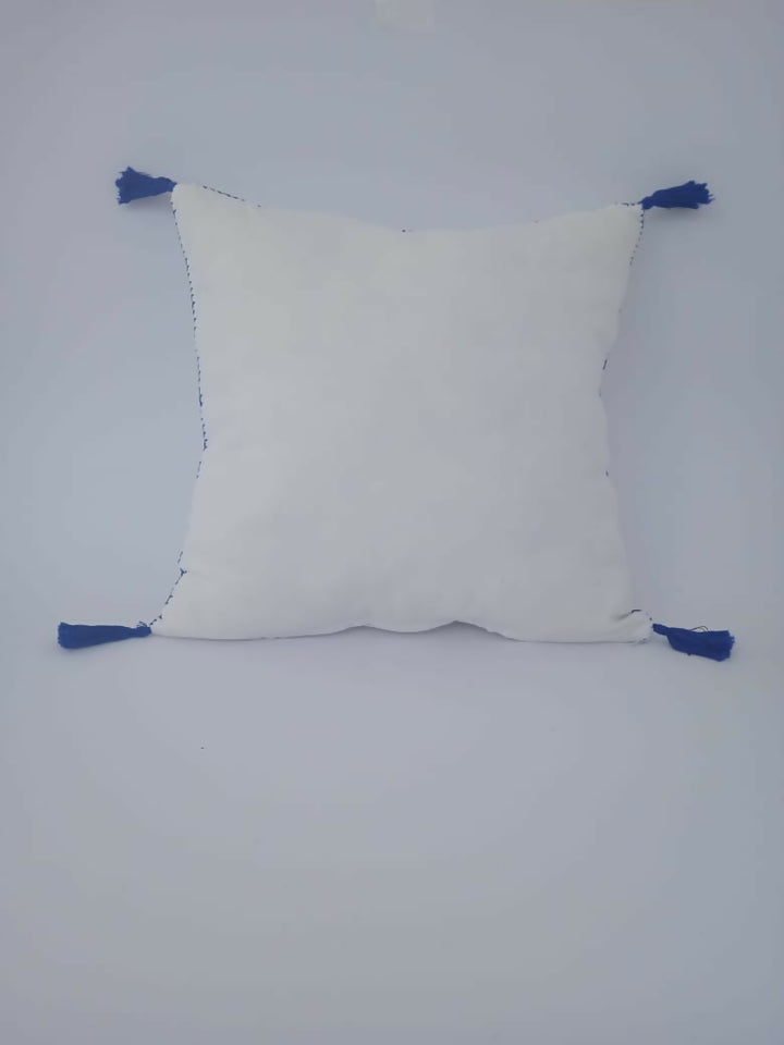 Nautical Heritage – Hand-Embroidered Cotton Cushion